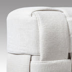 Κρεβάτι με Αποθηκευτικό Χώρο Hauz Veronica Cotton Bar Bone 200X200